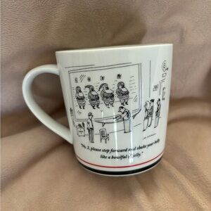 New Yorker Coffee Mug “No. 2, please step forward and shake your belly….”